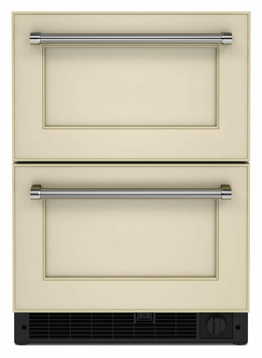 Kitchenaid KUDF204KPA 24" Panel-Ready Undercounter Double-Drawer Refrigerator/Freezer - Panel Ready Pa