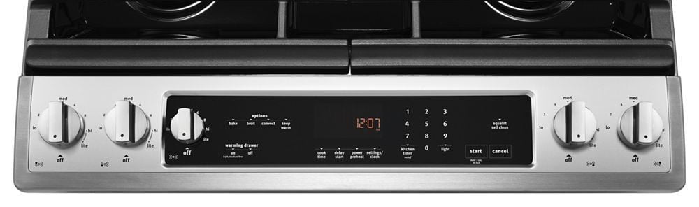 Maytag MGS8800FZ 30-Inch Wide Slide-In Gas Range With True Convection And Fit System - 5.8 Cu. Ft.