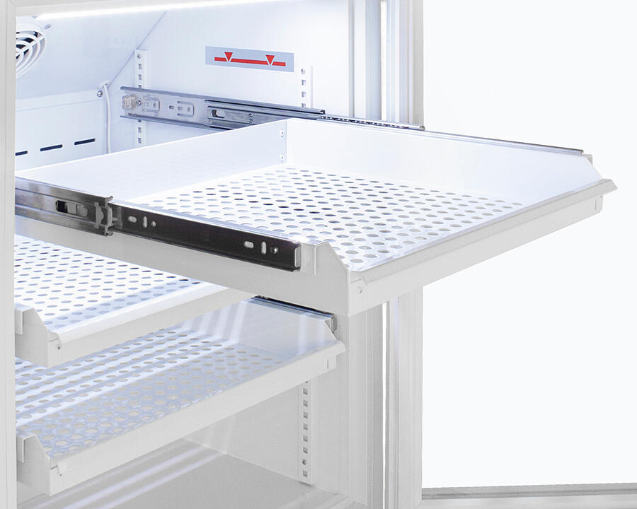 Summit ARG6PVDR Performance Series Pharma-Vac 6 Cu.Ft. Freestanding, Ada Height All-Refrigerator For Vaccines Storage With Three Removable Ventilated Drawers, Antimicrobial Silver Ion Handle, And Hospital Grade Cord With 'Green Dot' Plug