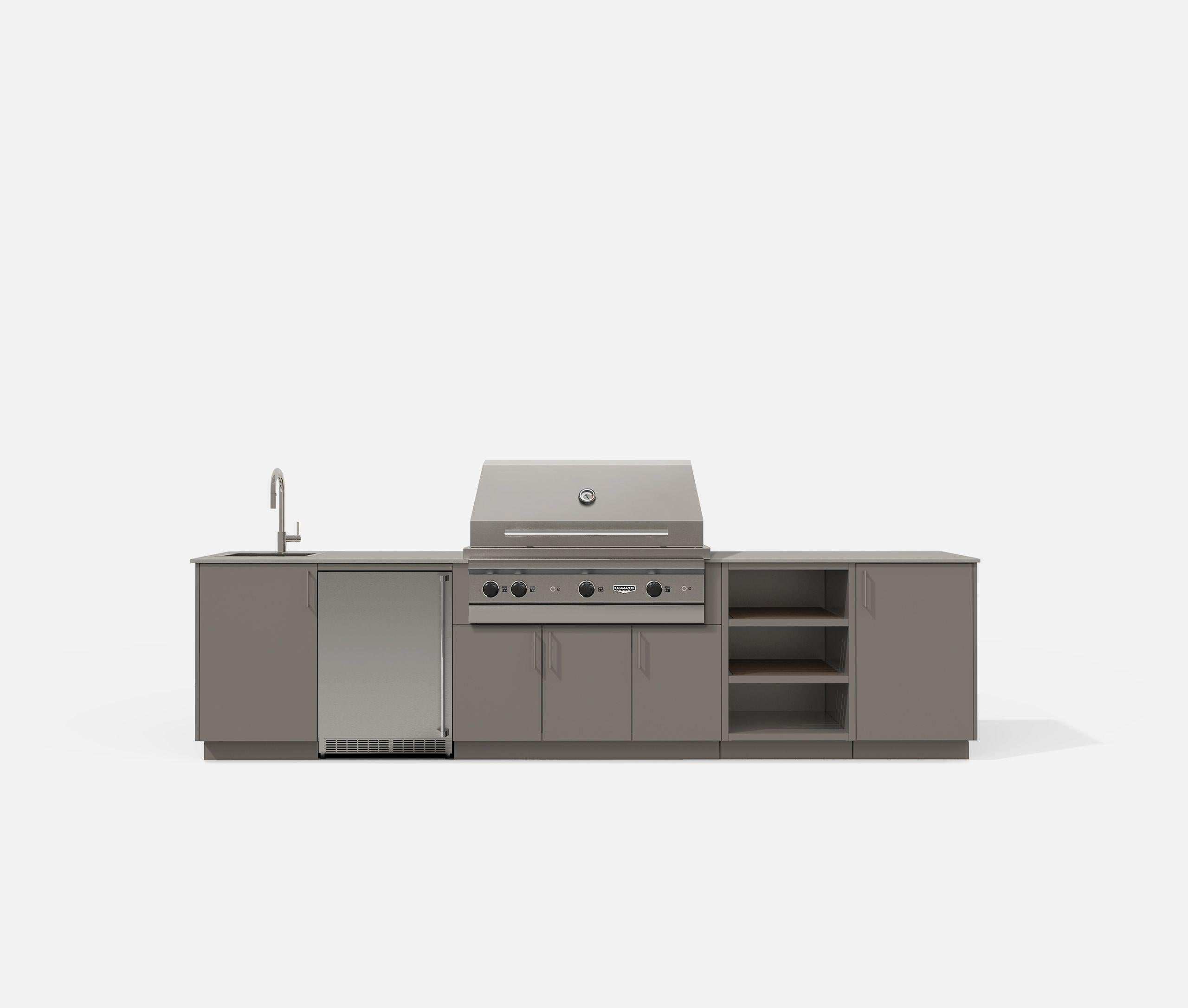 Urban Bonfire CTAHOE42CLAY Tahoe 42 Outdoor Kitchen (Clay)GRILL SOLD SEPARATELY