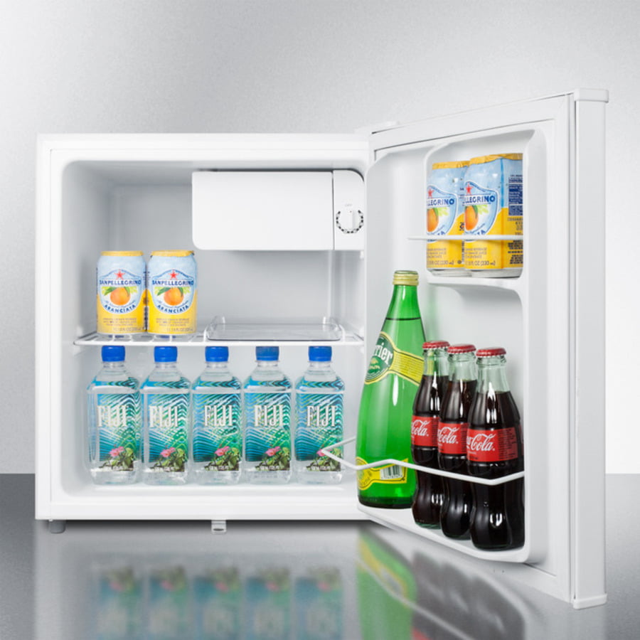 Summit S19LWH Compact Refrigerator-Freezer With Front-Mounted Lock For General Purpose Use; Replaces S19L