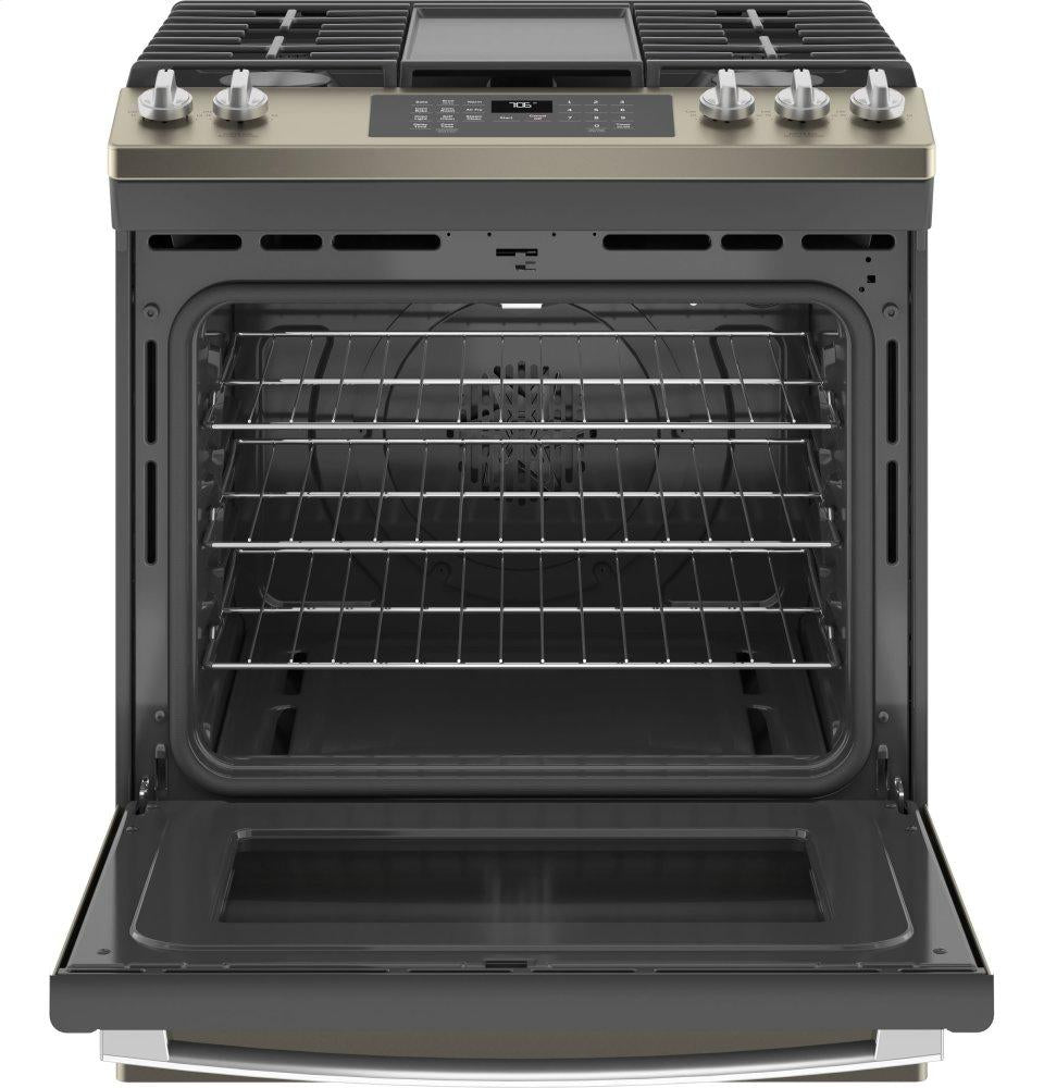 Ge Appliances JGS760EPES Ge® 30" Slide-In Front-Control Convection Gas Range With No Preheat Air Fry
