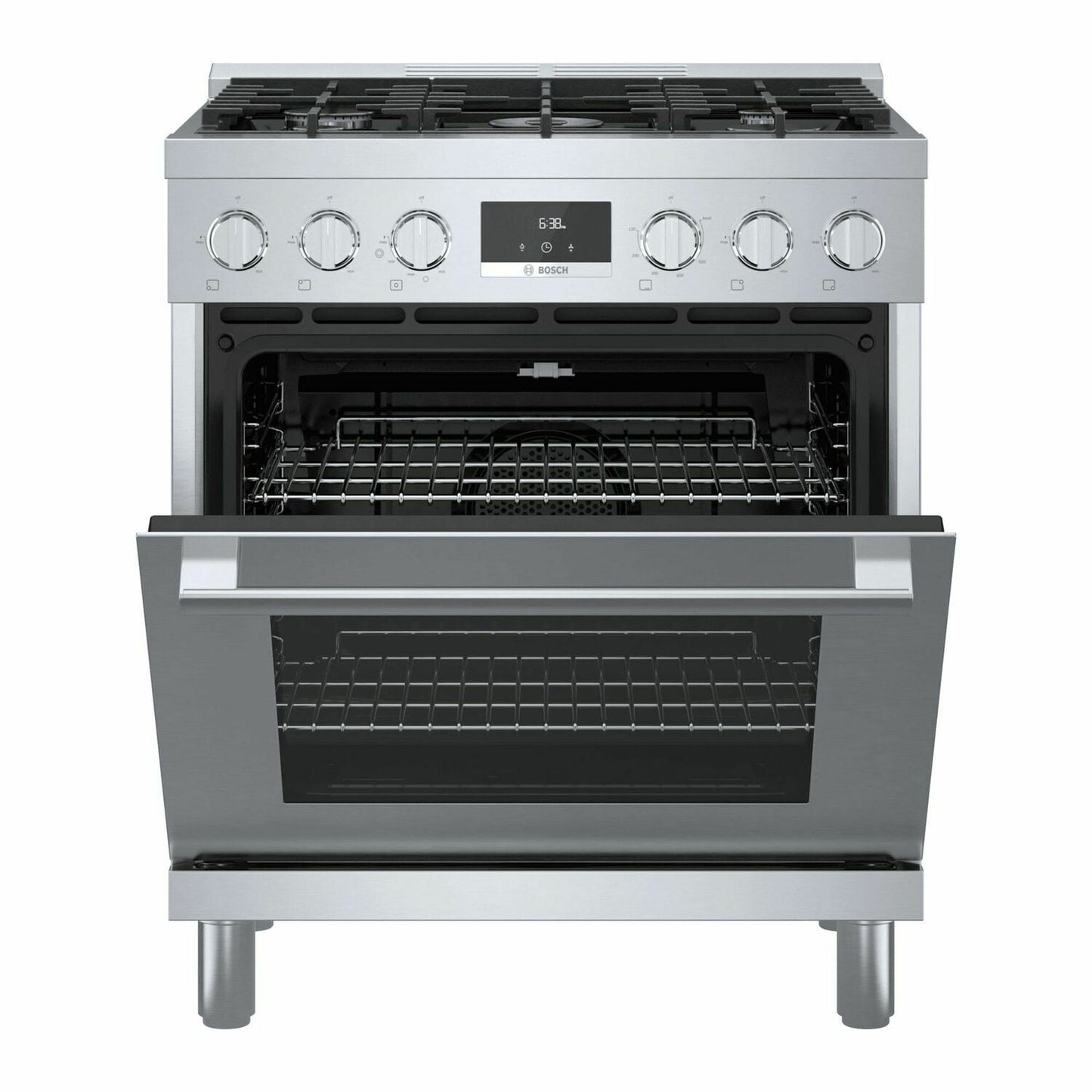 Bosch HGS8055UC 800 Series Gas Freestanding Range 30'' Stainless Steel Hgs8055Uc