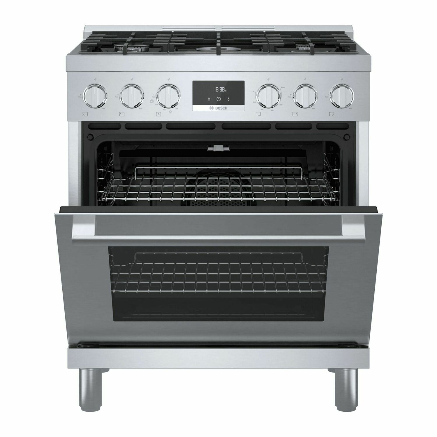 Bosch HGS8055UC 800 Series Gas Freestanding Range 30'' Stainless Steel Hgs8055Uc