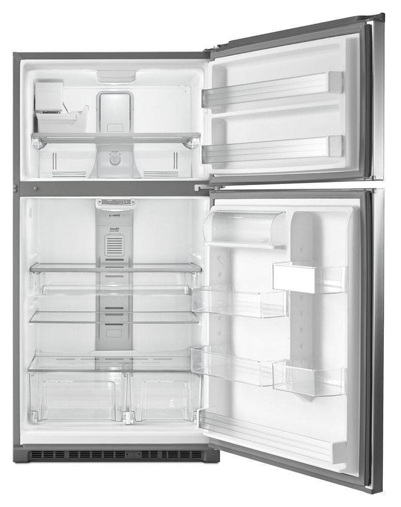 Maytag MRT711SMFZ 33-Inch Wide Top Freezer Refrigerator With Evenair Cooling Tower- 21 Cu. Ft.