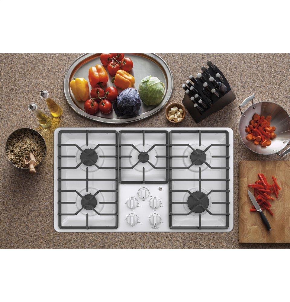 Ge Appliances JGP3036DLWW Ge® 36" Built-In Gas Cooktop With Dishwasher-Safe Grates