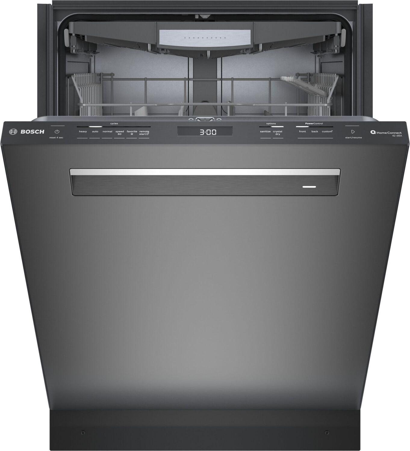 Bosch SHP78CM4N 800 Series Dishwasher 24" Black Stainless Steel