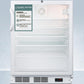 Summit SCR600GLBIADAGP General Purpose, Commercially Listed Ada Compliant Built-In Undercounter All-Refrigerator With White Cabinet, Glass Door, Digital Thermostat, And Lock