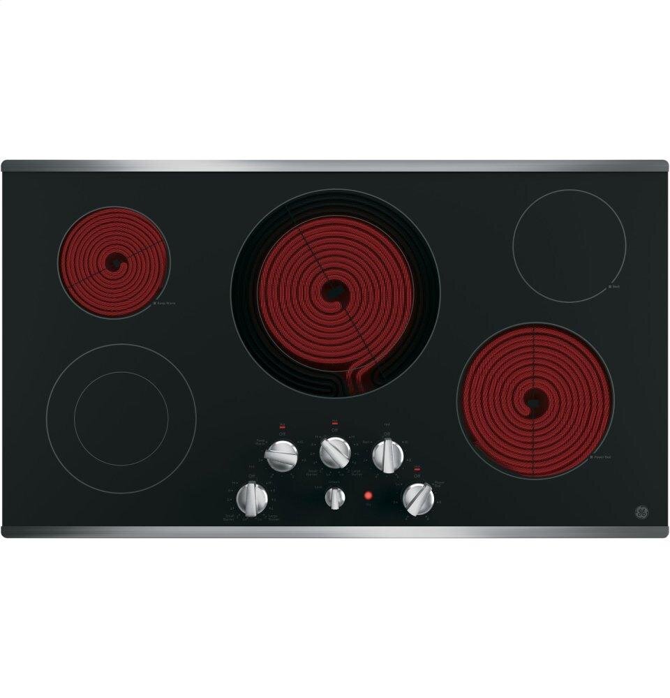 Ge Appliances JP3536SJSS Ge® 36" Built-In Knob Control Electric Cooktop