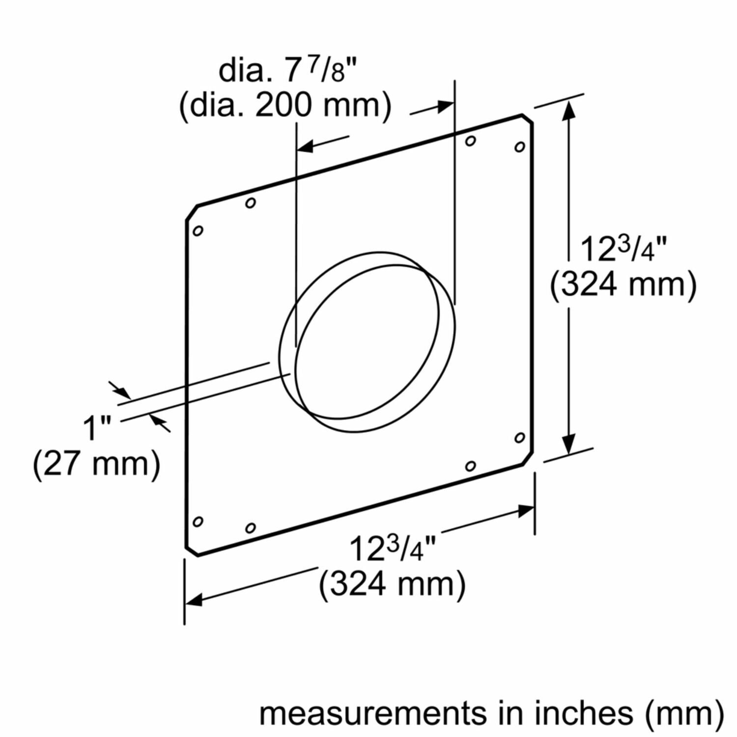 Bosch HDDFTRAN8 Ventilation Accessory Hddftran8