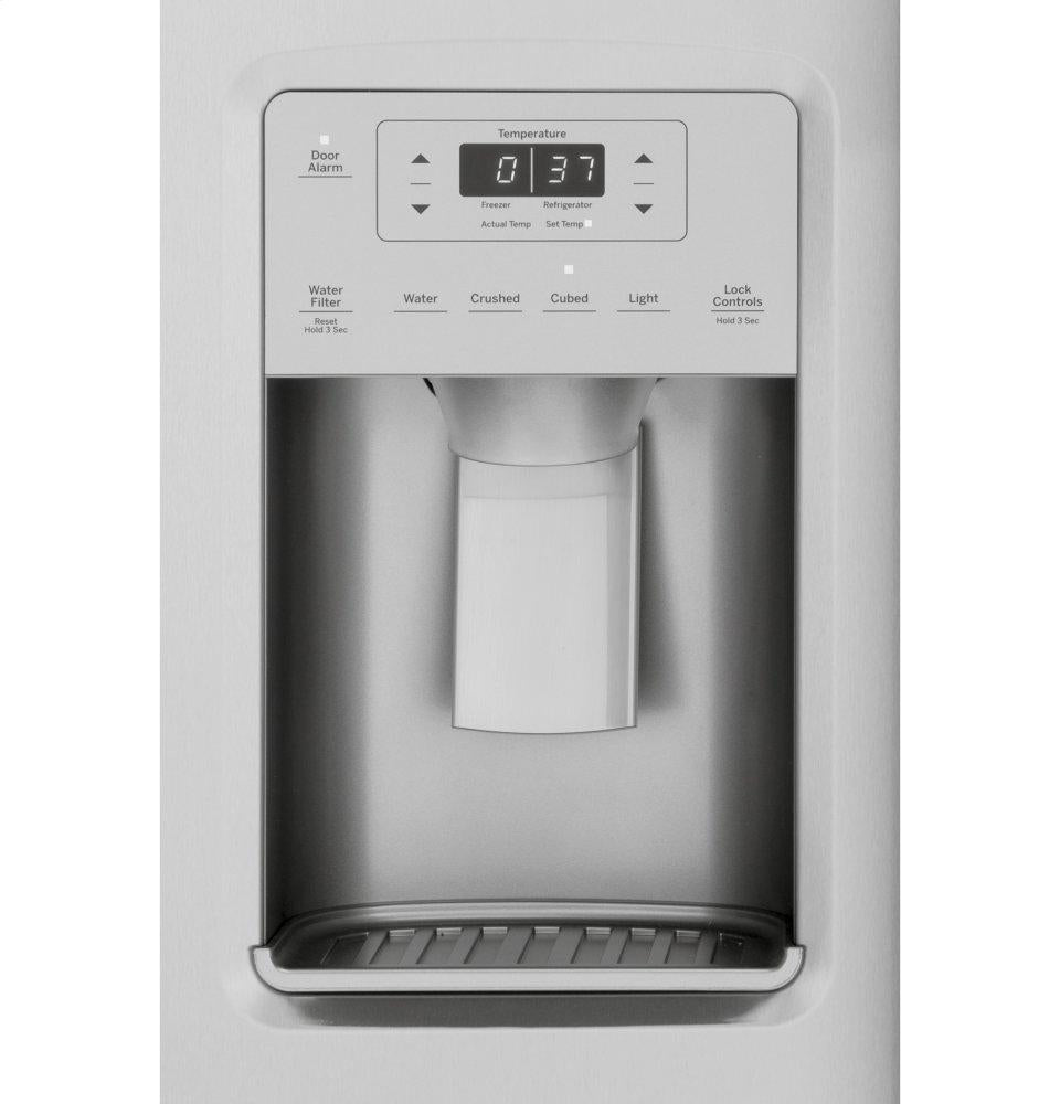 Ge Appliances GSS25IYNFS Ge® 25.1 Cu. Ft. Fingerprint Resistant Side-By-Side Refrigerator