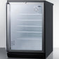 Summit SCR600BGLSH Commercially Listed 5.5 Cu.Ft. Counter Height Beverage Center In A 24