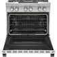 Kitchenaid KDRS467VMW 36'' 6-Burner Dual Fuel Freestanding Range, Commercial-Style Imperial White
