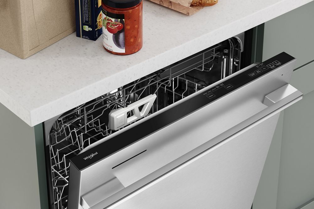 Whirlpool WDTA80SAKZ Fingerprint Resistant Quiet Dishwasher With 3Rd Rack & Large Capacity