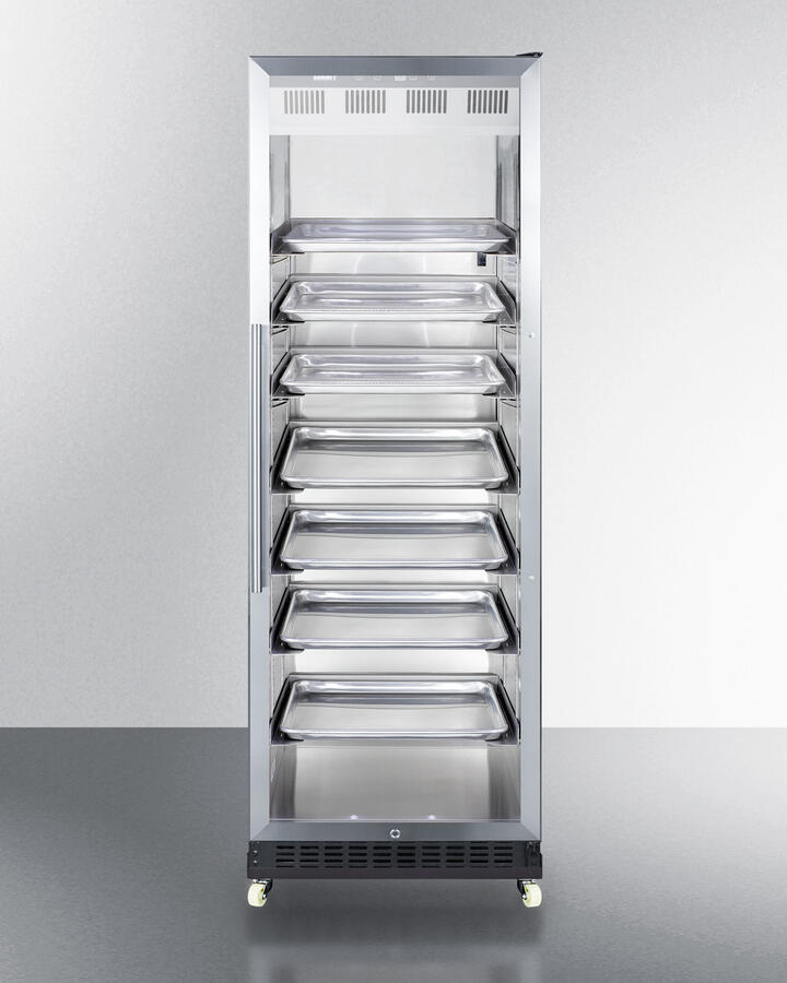 Summit SCR1401RI 24" Wide Mini Reach-In Beverage Center With Dolly