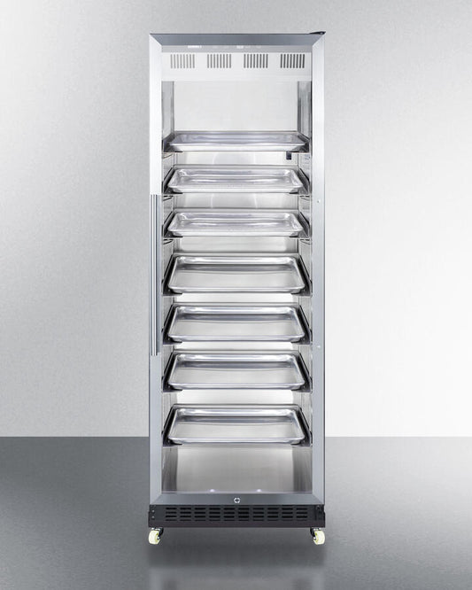 Summit SCR1401RI 24" Wide Mini Reach-In Beverage Center With Dolly