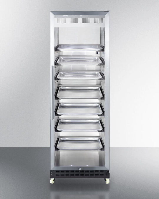 Summit SCR1401RI 24" Wide Mini Reach-In Beverage Center With Dolly