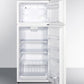 Summit FF1118W Energy Star Qualified Ada Compliant Refrigerator-Freezer In White With Frost-Free Operation