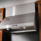 Kitchenaid KXW8736YSS 36'' Wall-Mount 600-1200 Cfm Canopy Hood, Commercial-Style Stainless Steel