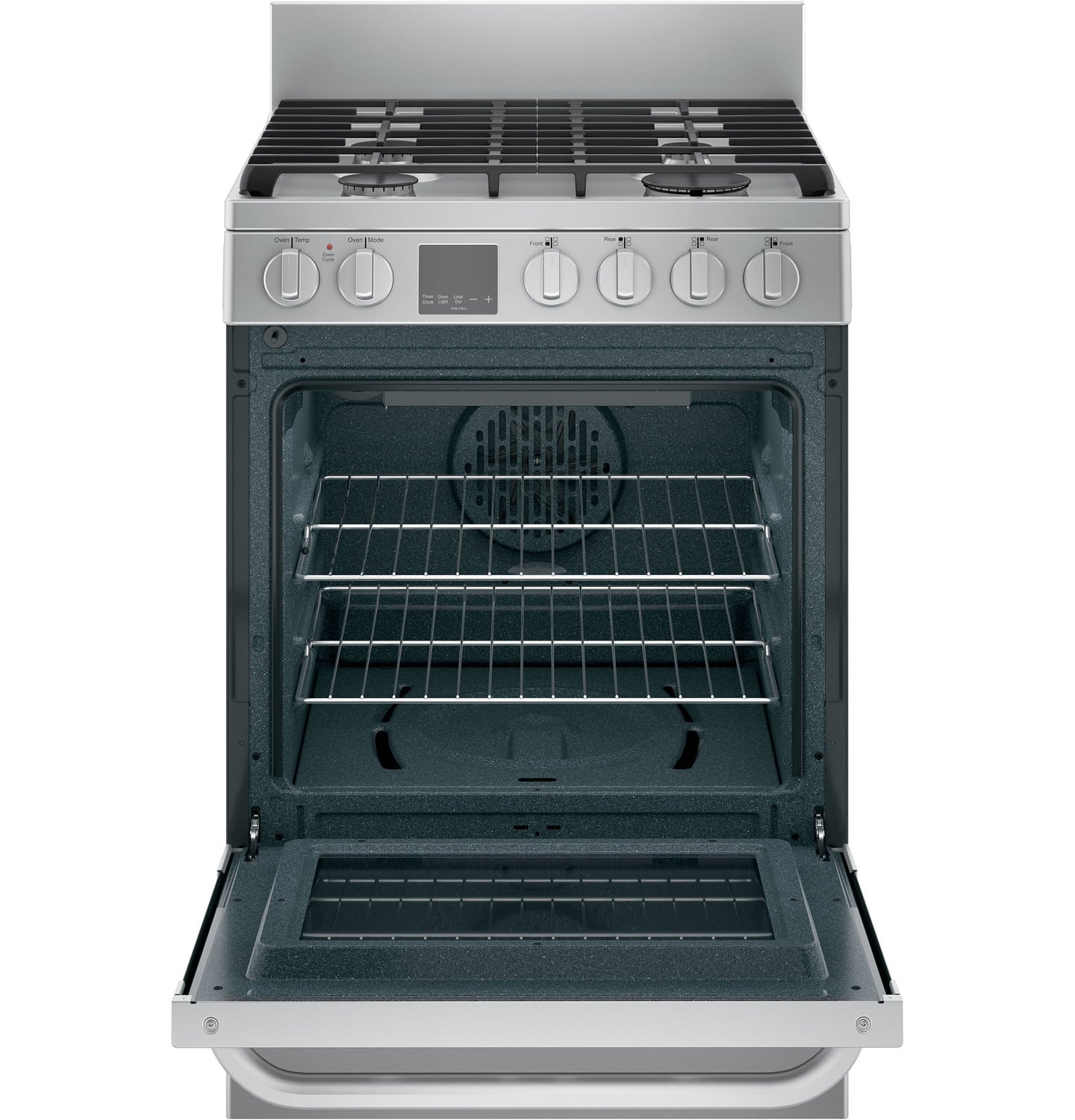 Haier QGAS740RMSS 24" 2.9 Cu. Ft. Gas Free-Standing Range With Convection And Modular Backguard