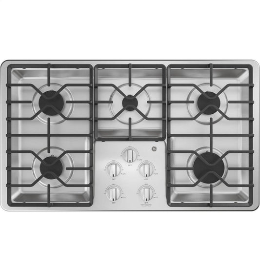Ge Appliances JGP3036SLSS Ge® 36" Built-In Gas Cooktop With Dishwasher-Safe Grates
