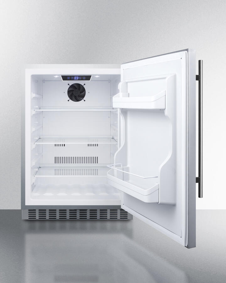 Summit SPR629WCSS 24" Wide Built-In Outdoor All-Refrigerator