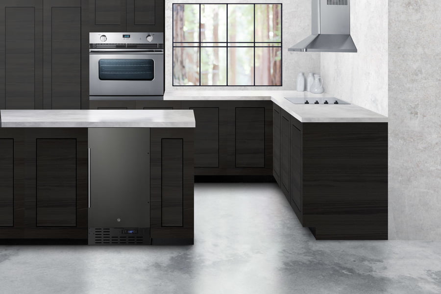 Summit FF1843BKSADA 18" Wide Built-In All-Refrigerator, Ada Compliant