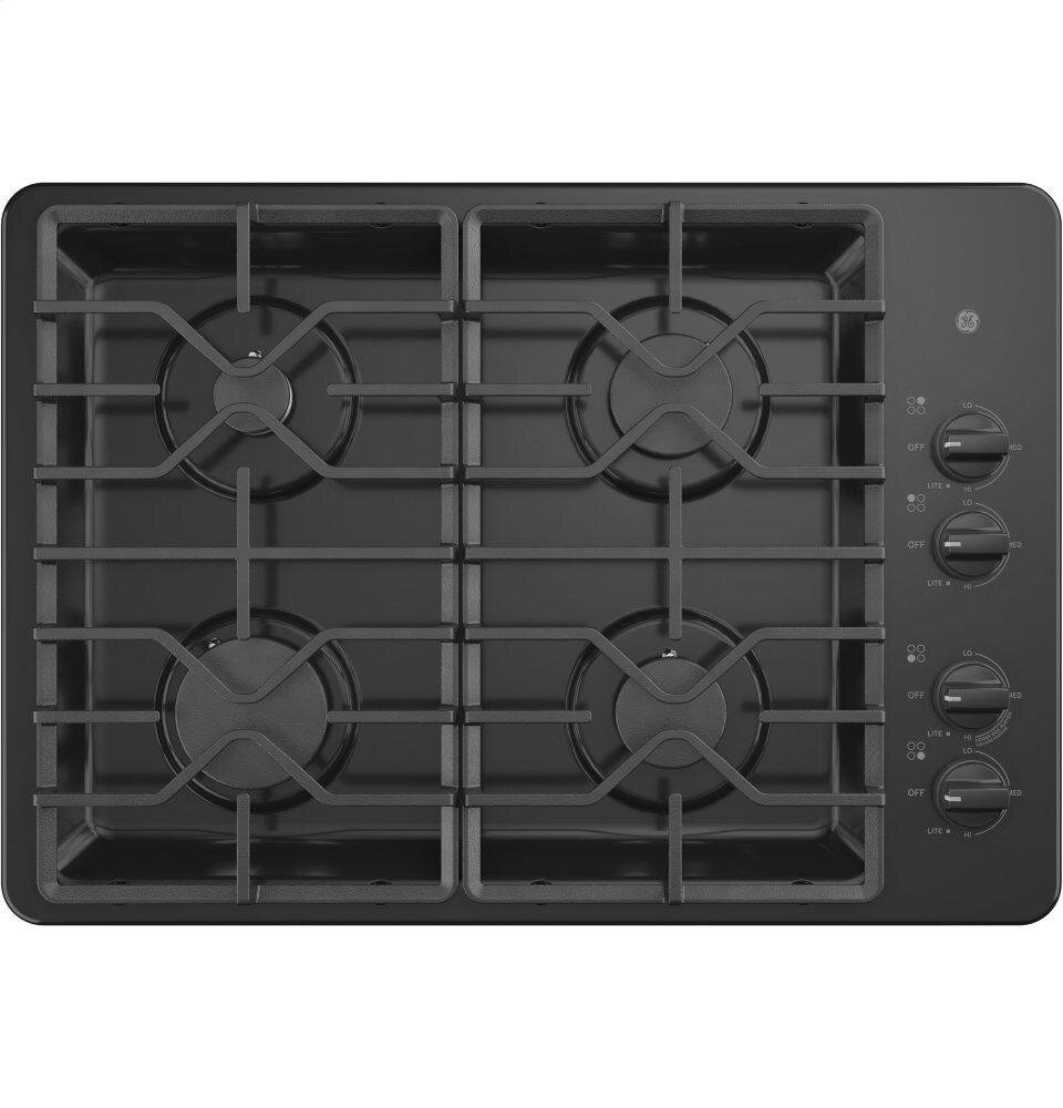 Ge Appliances JGP3030DLBB Ge® 30" Built-In Gas Cooktop With Dishwasher-Safe Grates