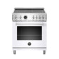 Bertazzoni PROF304INSBIT 30 Inch Induction Range, 4 Heating Zones, Electric Self-Clean Oven Bianco
