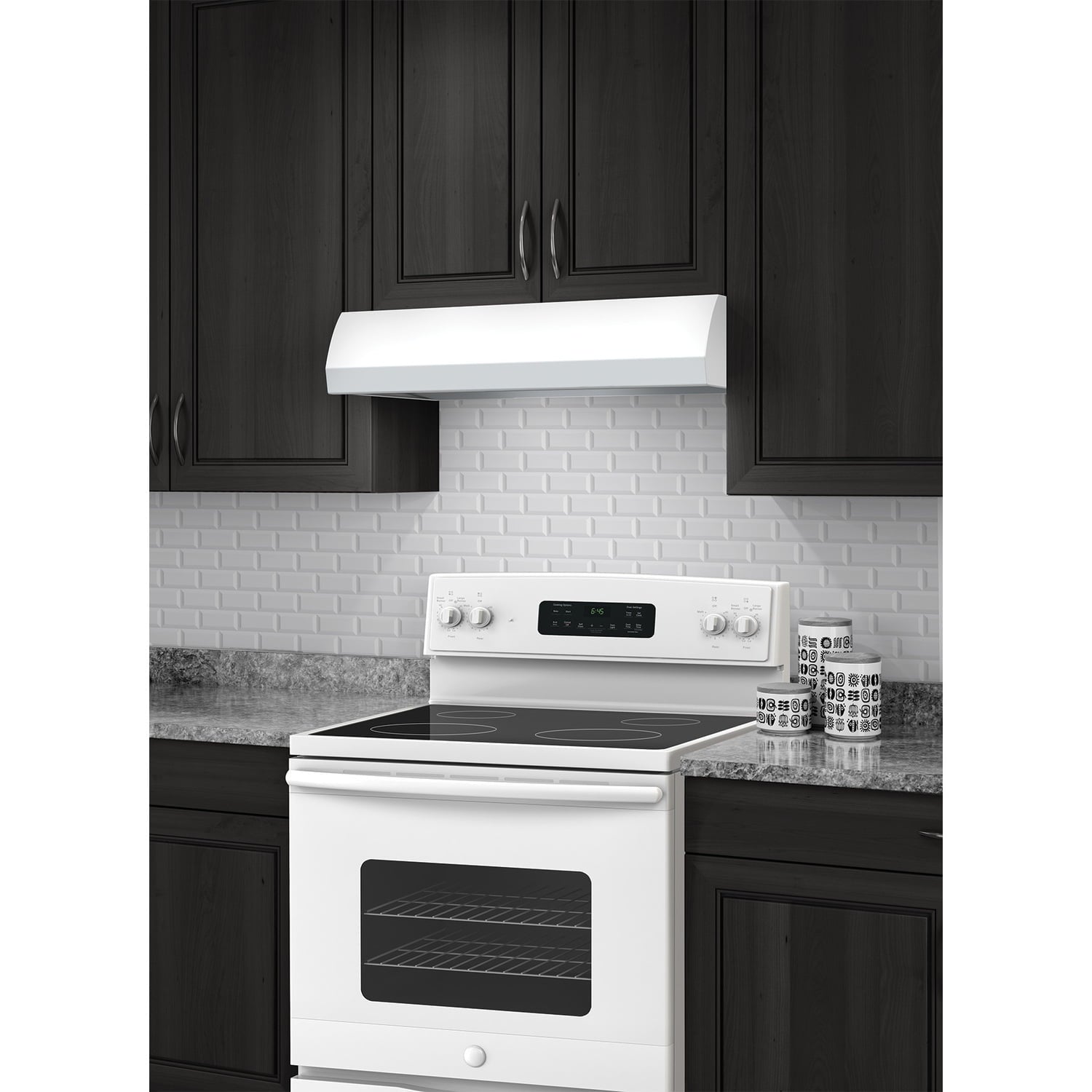 Broan BXT130WW Broan® 30-Inch 4-Way Convertible Under-Cabinet Range Hood, 270 Max Cfm, White