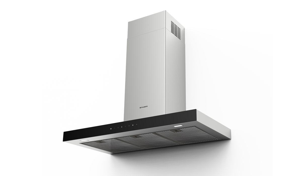 Faber STGL36SSV 36" T-Shape Chimney Wall Hood With Variable Air Management