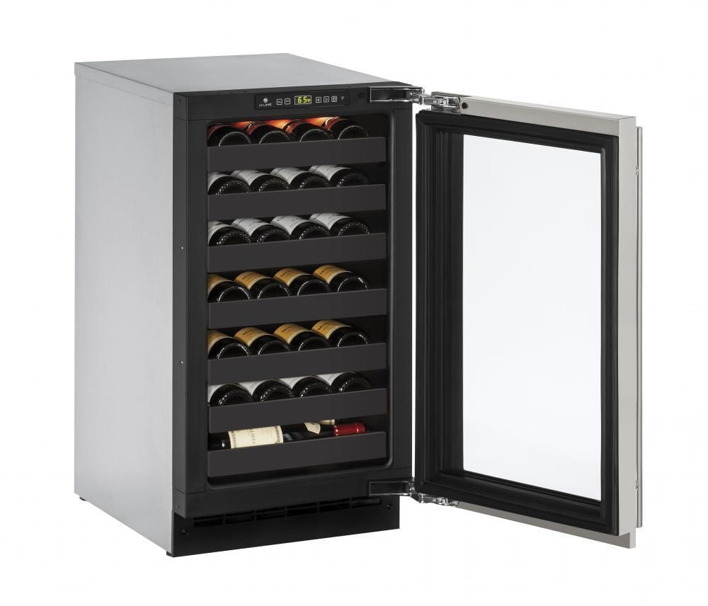 U-Line U2218WCS00B 2218Wc 18" Wine Refrigerator With Stainless Frame Finish (115 V/60 Hz Volts /60 Hz Hz)