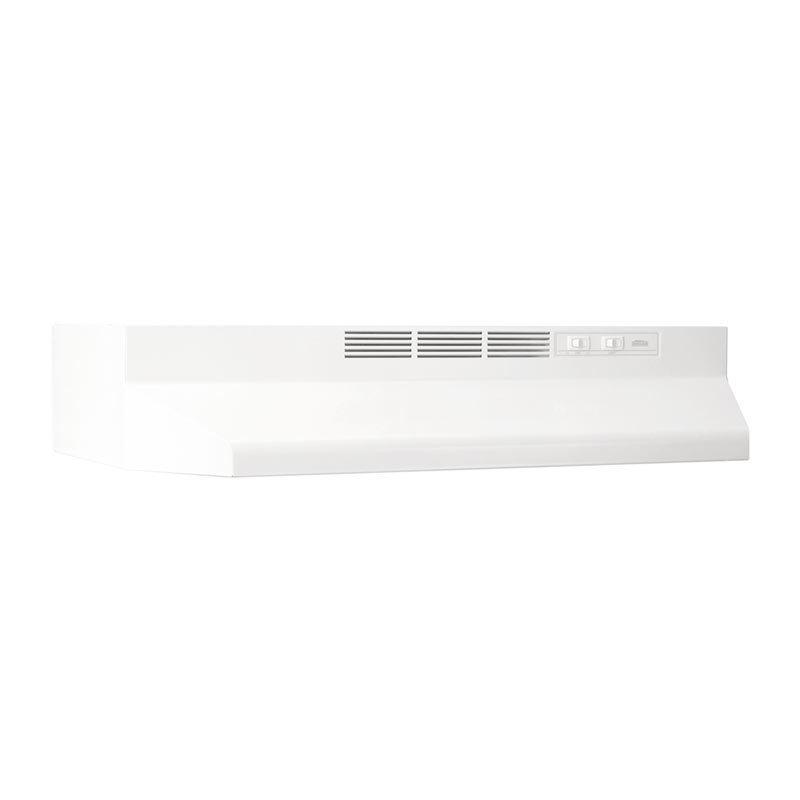 Broan 413001L 30" Ductless Under-Cabinet Range Hood With Light In White