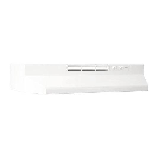 Broan 413001L 30" Ductless Under-Cabinet Range Hood With Light In White