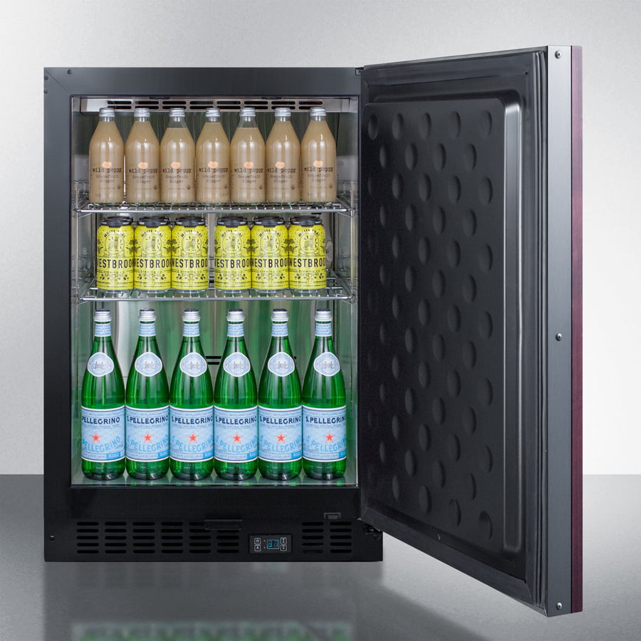 Summit SCR610BLSDIF 24" Wide Built-In Beverage Center