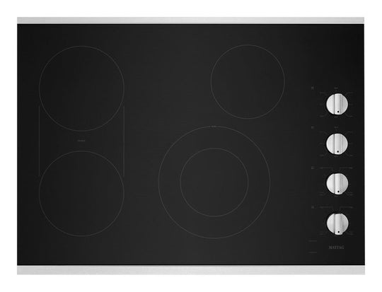 Maytag MEC8830HS 30-Inch Electric Cooktop With Reversible Grill And Griddle