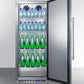 Summit FFAR121SS 10.1 Cu.Ft. Commercial All-Refrigerator With Stainless Steel Interior And Exterior, Digital Thermostat, Lock, And Automatic Defrost Operation