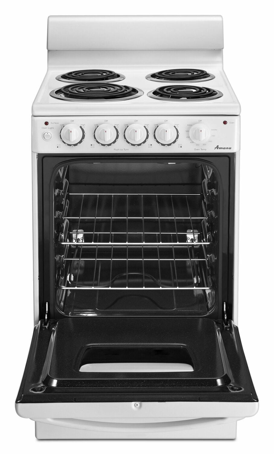 AEP222VAWAmana 20-inch Amana® Electric Range Oven with Versatile Cooktop  WHITE - Snow Brothers Appliance