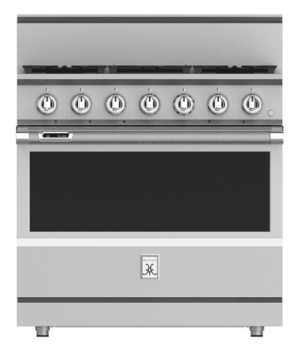 Hestan KRD364GDNG 36" 4-Burner Dual Fuel Range With 12" Griddle - Natural Gas - Stainless Steel / Steeletto