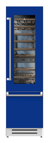 Hestan KRWL24BU 24" Wine Refrigerator - Left Hinge - Blue / Prince