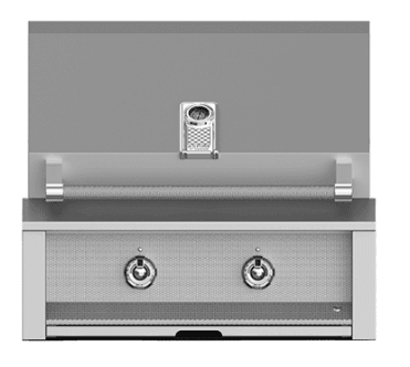 Hestan EMB30LP Aspire Series - 30" Liquid Propane Built In Grill W/ U-Burner And Sear Burner - Steeletto / Stainless Steel