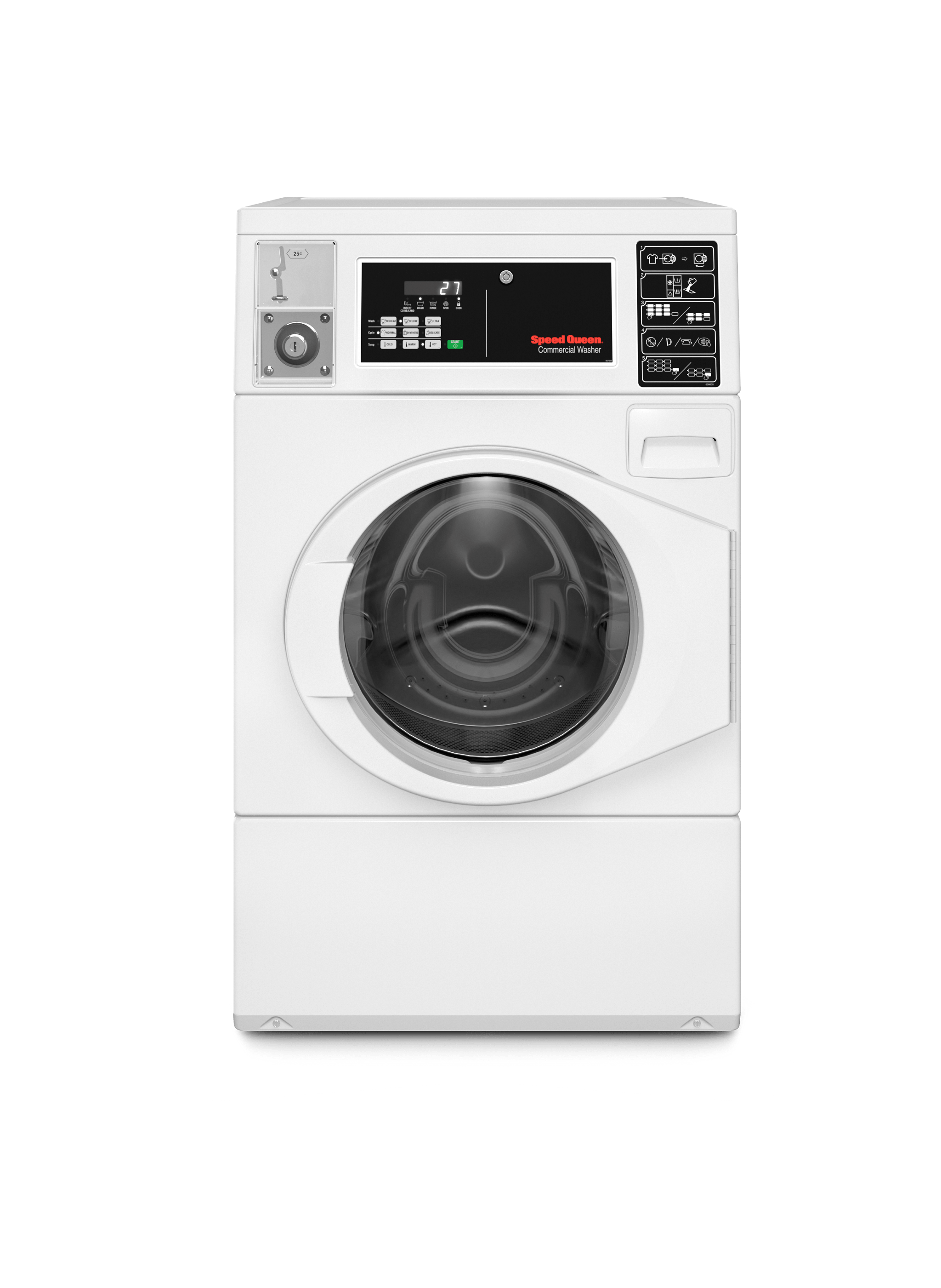 Speed Queen FV6010WN Light Commercial Coin Drop Front Control Front Load Washer