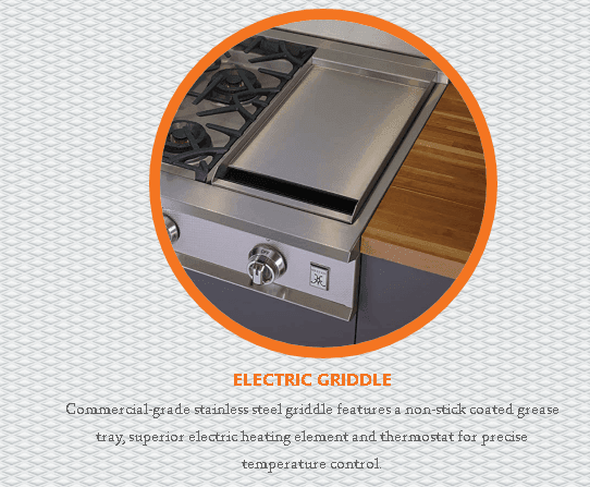 Hestan KRT485GDNGOR 48" 5-Burner Rangetop With 12" Griddle - Natural Gas - Orange / Citra