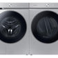 Samsung WF53BB8900AT Bespoke 5.3 Cu. Ft. Ultra Capacity Front Load Washer With Ai Optiwash™ And Auto Dispense In Silver Steel