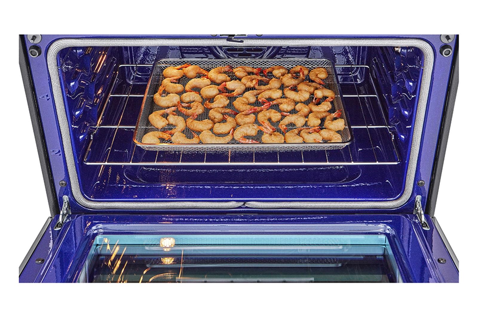 Lg LTEL7337F 7.3 Cu. Ft. Smart Instaview® Electric Double Oven Slide-In Range With Probake® Convection, Air Fry, And Air Sous Vide