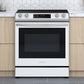 Samsung NE63BB861112 Bespoke 6.3 Cu. Ft. Smart Rapid Heat Induction Slide-In Range With Air Fry & Convection+ In White Glass