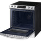 Samsung NE63BB861112 Bespoke 6.3 Cu. Ft. Smart Rapid Heat Induction Slide-In Range With Air Fry & Convection+ In White Glass