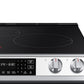 Samsung NE63BB861112 Bespoke 6.3 Cu. Ft. Smart Rapid Heat Induction Slide-In Range With Air Fry & Convection+ In White Glass