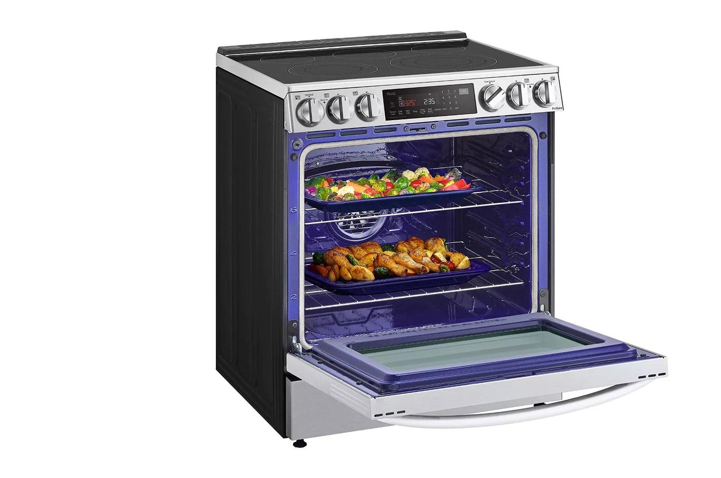 Lg LSEL6335FE 6.3 Cu Ft. Smart Wi-Fi Enabled Probake Convection® Instaview® Electric Slide-In Range With Air Fry