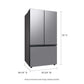 Samsung RF30BB6600QL Bespoke 3-Door French Door Refrigerator (30 Cu. Ft.) With Beverage Center™ In Stainless Steel